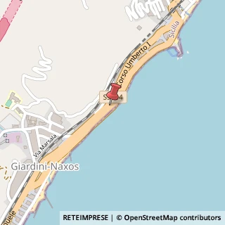 Mappa Via Umberto I°, 325, 98035 Giardini Naxos, Messina (Sicilia)
