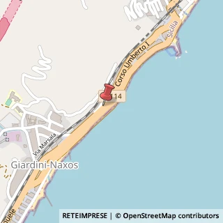 Mappa Via Umberto Iᵒ, 337, 98035 Giardini Naxos, Messina (Sicilia)