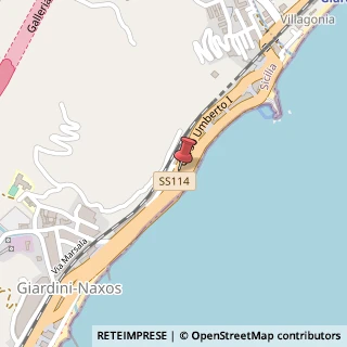 Mappa Via Umberto Iᵒ, 236, 98035 Giardini Naxos, Messina (Sicilia)