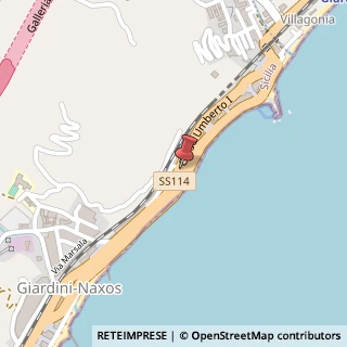 Mappa Via Umberto Iᵒ, 228, 98035 Giardini Naxos, Messina (Sicilia)