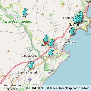 Mappa Via Gioacchino Rossini, 98039 Taormina ME, Italia (3.02769)