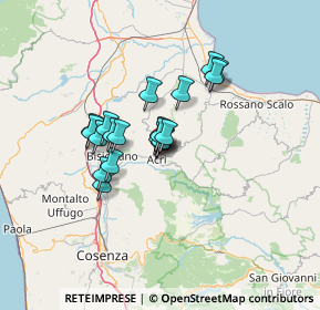 Mappa Via Giorgio de Chirico, 87041 Acri CS, Italia (10.058)