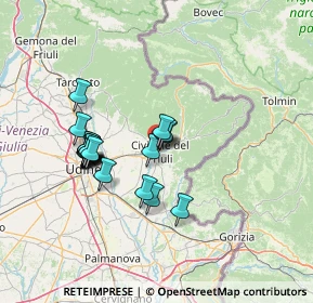 Mappa Via Donatori di Sangue, 33043 Cividale del Friuli UD, Italia (12.0175)