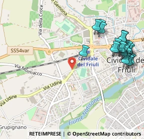 Mappa Via Donatori di Sangue, 33043 Cividale del Friuli UD, Italia (0.635)