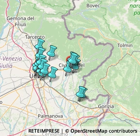 Mappa NORD EST, 33043 Cividale del Friuli UD, Italia (10.9935)