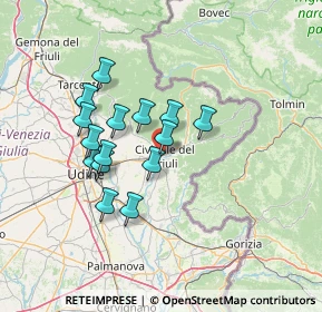 Mappa NORD EST, 33043 Cividale del Friuli UD, Italia (11.31933)