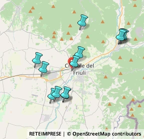 Mappa NORD EST, 33043 Cividale del Friuli UD, Italia (3.7825)
