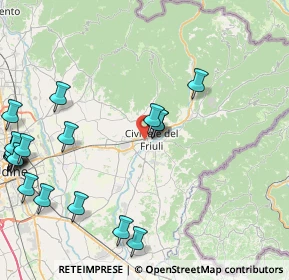 Mappa NORD EST, 33043 Cividale del Friuli UD, Italia (11.1485)