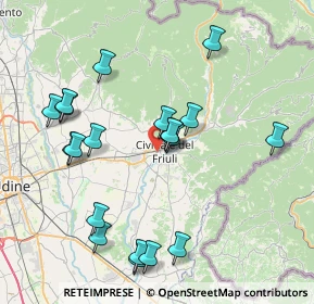Mappa NORD EST, 33043 Cividale del Friuli UD, Italia (8.0825)