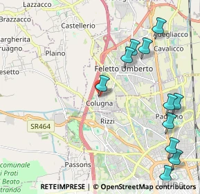 Mappa Via Bologna, 33010 Colugna UD, Italia (2.59182)