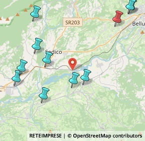 Mappa Via Cavassico Inferiore, 32036 Sedico BL, Italia (5.23727)
