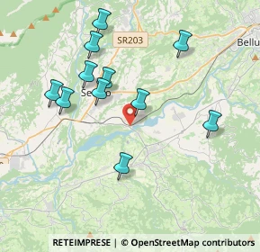 Mappa Via Cavassico Inferiore, 32036 Sedico BL, Italia (3.72)