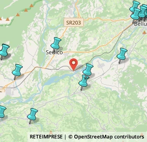 Mappa Via Cavassico Inferiore, 32036 Sedico BL, Italia (6.92938)