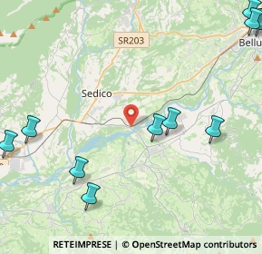 Mappa Via Cavassico Inferiore, 32036 Sedico BL, Italia (6.28)