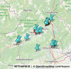 Mappa Via Cavassico Inferiore, 32036 Sedico BL, Italia (12.2325)