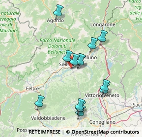 Mappa Via Cavassico Inferiore, 32036 Sedico BL, Italia (13.86538)