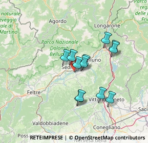 Mappa Via Cavassico Inferiore, 32036 Sedico BL, Italia (10.86417)