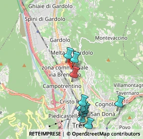 Mappa Via Romano Guardini, 38121 Trento TN, Italia (2.17182)