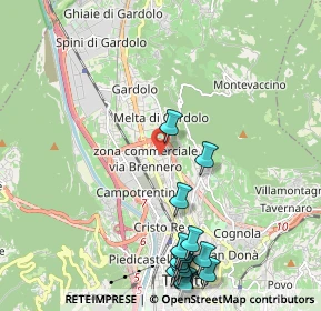 Mappa Via Romano Guardini, 38121 Trento TN, Italia (2.69688)