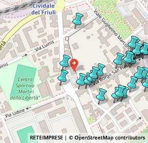 Mappa Piazzale Nicolò Bonessa, 33043 Cividale del Friuli UD, Italia (0.16071)