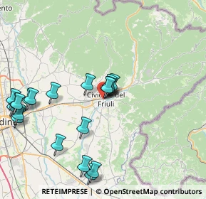 Mappa Piazzale Nicolò Bonessa, 33043 Cividale del Friuli UD, Italia (8.7245)