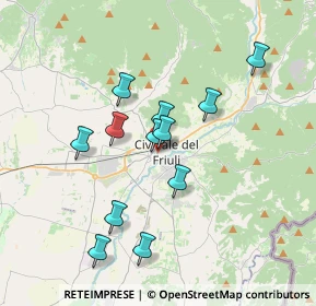 Mappa Piazzale Nicolò Bonessa, 33043 Cividale del Friuli UD, Italia (3.16583)