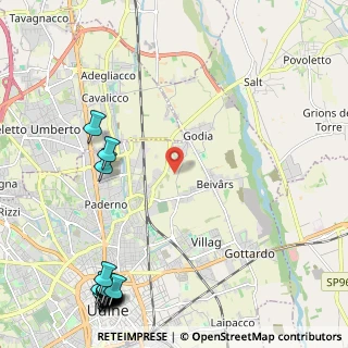 Mappa Via Faedis, 33100 Udine UD, Italia (3.4475)
