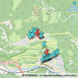 Mappa Piazza Donatori di Sangue, 25040 Berzo Demo BS, Italia (0.45565)