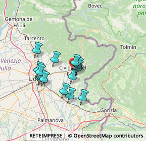 Mappa Via Monastero Maggiore, 33043 Cividale del Friuli UD, Italia (10.6475)