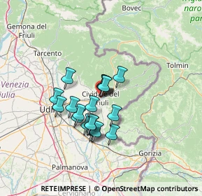Mappa Via Monastero Maggiore, 33043 Cividale del Friuli UD, Italia (9.6605)
