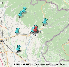 Mappa Via Monastero Maggiore, 33043 Cividale del Friuli UD, Italia (6.34909)