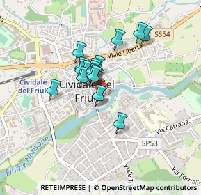 Mappa Via Monastero Maggiore, 33043 Cividale del Friuli UD, Italia (0.28444)
