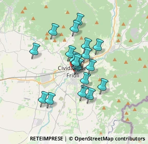 Mappa Via Monastero Maggiore, 33043 Cividale del Friuli UD, Italia (2.4465)