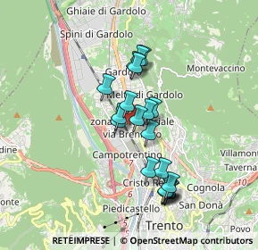 Mappa Via Giancarlo Maroni, 38121 Trento TN, Italia (1.468)
