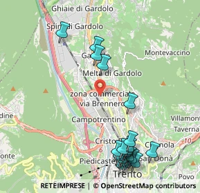 Mappa Via Giancarlo Maroni, 38121 Trento TN, Italia (2.4855)