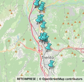 Mappa Via Giancarlo Maroni, 38121 Trento TN, Italia (3.07615)