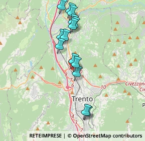 Mappa Via Giancarlo Maroni, 38121 Trento TN, Italia (3.52857)