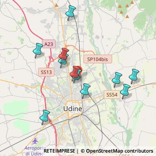 Mappa Via Rizzolo, 33100 Udine UD, Italia (3.78273)