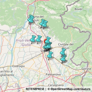 Mappa Via Rizzolo, 33100 Udine UD, Italia (10.21125)