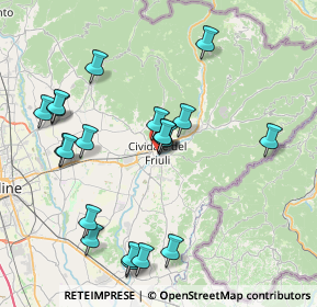 Mappa Vicolo Marcant. Nicoletti, 33043 Cividale del Friuli UD, Italia (8.225)