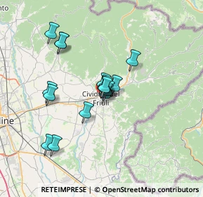 Mappa Corso P d'Aquileia, 33043 Cividale del Friuli UD, Italia (5.3225)