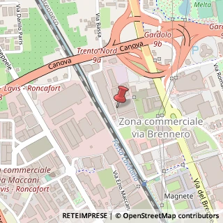 Mappa Via Ernesto Sestan, 12, 38121 Trento, Trento (Trentino-Alto Adige)