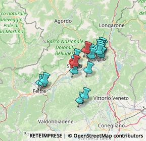 Mappa Via Silonghe, 32036 Sedico BL, Italia (10.3845)