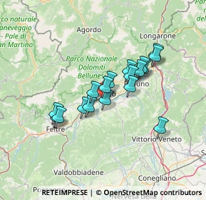 Mappa Via Silonghe, 32036 Sedico BL, Italia (10.62944)