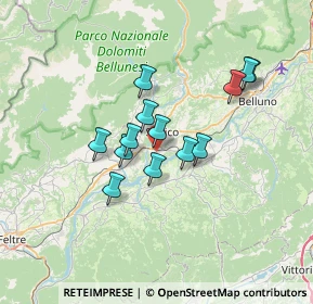 Mappa Via Silonghe, 32036 Sedico BL, Italia (5.24385)