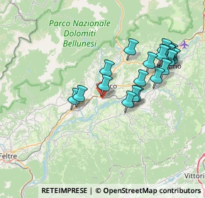 Mappa Via Silonghe, 32036 Sedico BL, Italia (7.221)
