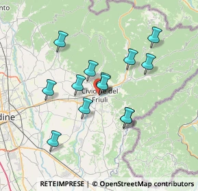 Mappa Via Mulinuss, 33043 Cividale del Friuli UD, Italia (5.98923)