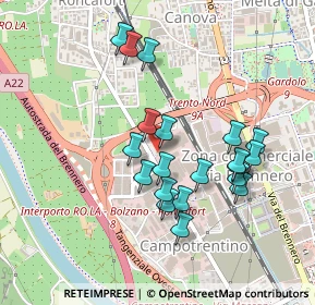 Mappa Interporto Merci, 38121 Trento TN, Italia (0.4135)