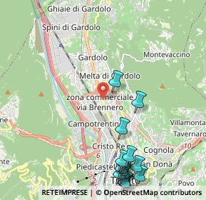 Mappa 38121 Trento TN, Italia (2.7625)