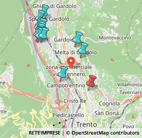 Mappa 38121 Trento TN, Italia (2.13143)